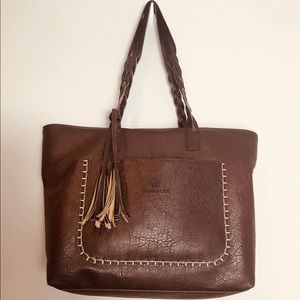 Authentic Weimeibaige Vegan Leather tote NWOT